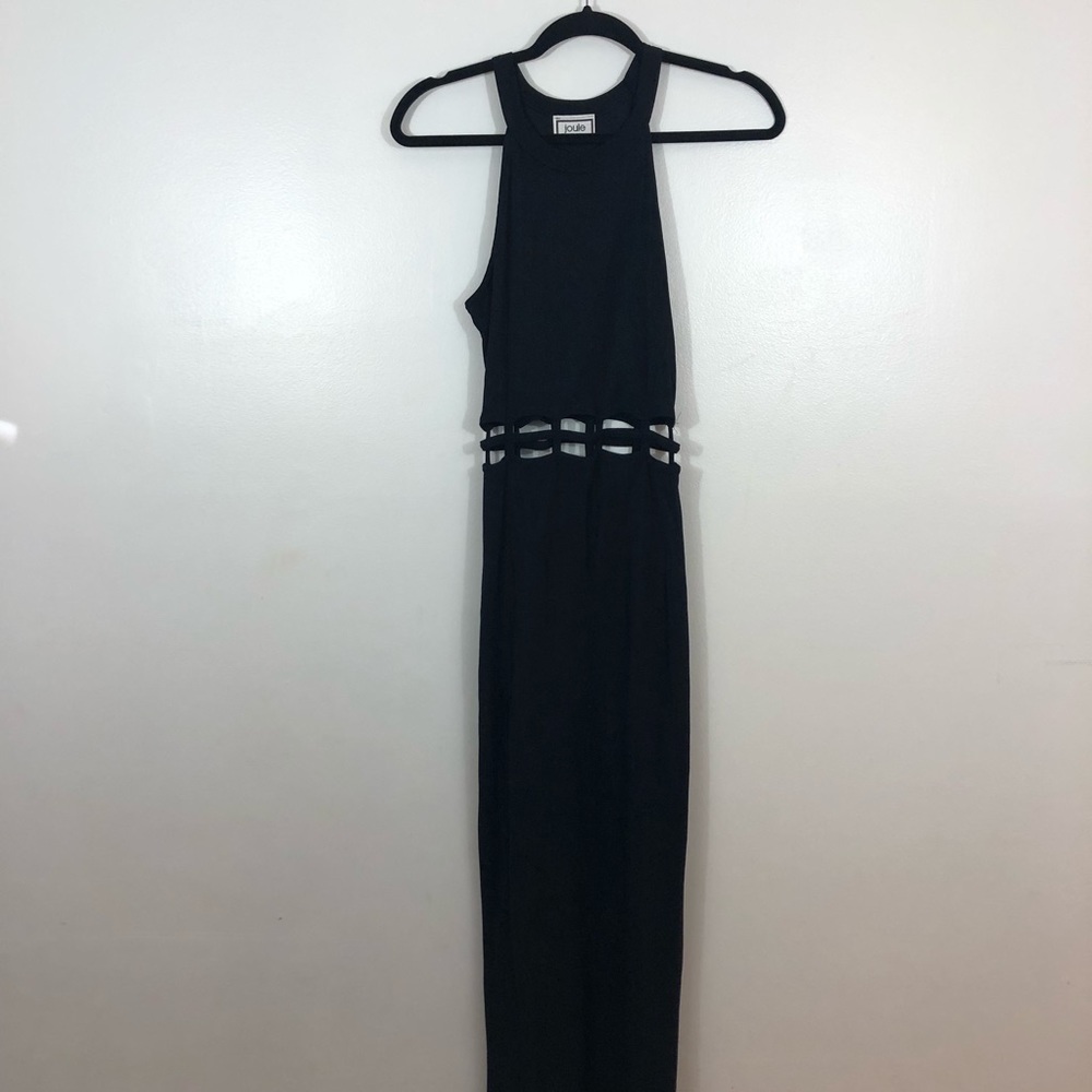 Black maxi dress with mid drift cut outs